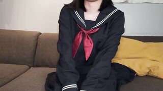 Adorable Serina Hirose gets finger fucked on Tenshigao