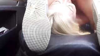Blonde teen Vera Bliss have an intense car sex with a sizzling hot MILF
