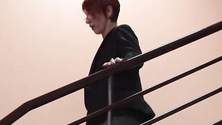 Redhead French mature Katy Morlait fucked at work