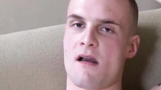 MilitaryHunk.com - Colton Phobos gets off with a dildo and his dick in front of the c