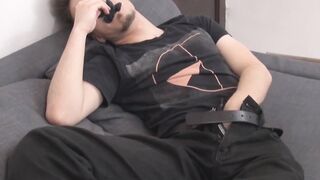 GuysToeSucking.com - Freaky dude gets off to sniffing his socks and jerking