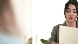 GIRLSWAY - Sad Big Tit Kayley Gunner Destroys Her Bae Lawyer Vanessa Sky's Vagina With Her Finger Bang