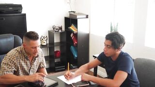 StepsonXXX.com - Gay stepson Gabe Bradshaw rimmed deep by stepdad Jax Thirio