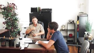 StepsonXXX.com - Gay stepson Gabe Bradshaw rimmed deep by stepdad Jax Thirio