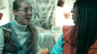 GIRLSWAY - Futuristic mom Takes Classic Nerdy Girls' Virginity! HARD PASSIONATE THREE-WAY