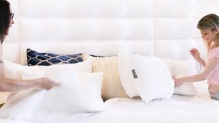 GIRLSWAY - Stacked cougar Offers Thin Pure Step Daughter Demi Hawks 1 Last Gift Into Her Dorm Room