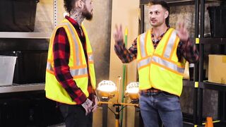 HETEROFLEXIBLE - Jock Blain O'Connor & Coworker RUIN Newbie Jonathan Taylor's Twinky Booty! DOUBLE ANAL
