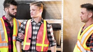 HETEROFLEXIBLE - Jock Blain O'Connor & Coworker RUIN Newbie Jonathan Taylor's Twinky Booty! DOUBLE ANAL