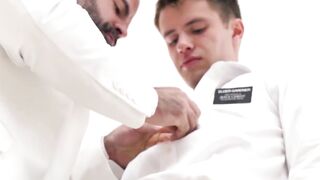 BoyMissionary.com - Shy twink's tight hole claimed by a bearded, mature Mormon elder