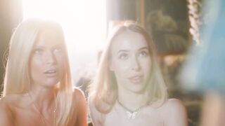 MIXEDX - Hottie Dyke 3 Way With 2 Good Witch Stepsisters And Their New Roommate