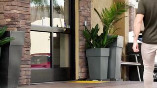 Hulky Nico Coopa  invited hunk Ryder Owens for sleazy motel sex and some dick slurpin