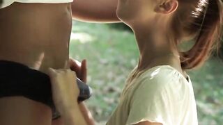 21Innocent.com - Chelsea Sun's anal delight in a rough outdoor ravishing