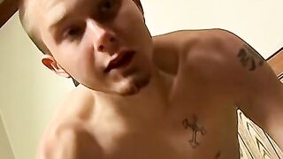 Thug exercises and then also masturbates after for pleasure