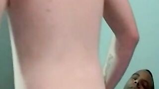 Interracial masturbation session with a couple of amateurs