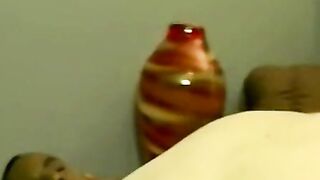 Interracial masturbation session with a couple of amateurs