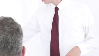 SayUncleNetwork.com - Mature Mormon elder teaching pupil how to bounce on raw cock