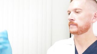 Twink Brody Kaymans inspects and fucks his tight hole by Brody Kayman as his doctor