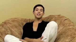BoyObsession.com - Jamie Sanders' brunette twink bottom loves a big toy for anal fun