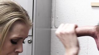 Extra skinny shoplifter MILF rough fucked
