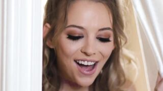 GIRLSWAY - Lonely Red Head Housewife milf Is Caught Masturbating By Vulgar Barely Legal Maid Lily Larimar
