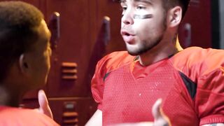 HETEROFLEXIBLE - Angry Heterosexual Alpha Adrian Hart Dominates Football Teammate Inside Locker Room