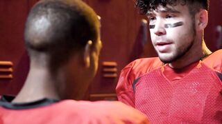 HETEROFLEXIBLE - Angry Heterosexual Alpha Adrian Hart Dominates Football Teammate Inside Locker Room