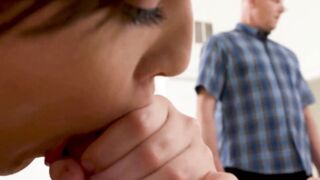 OUT OF THE FAMILY - beauty Eighteen Exhibitionist Freya Parker Fucks Inside Front Of Her Pervy Stepdad