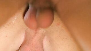Lovely boy Timo Garrett gets a sticky treat after sucking a really big cock