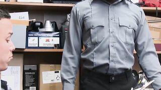 SayUncleNetwork.com - Ebony security guard punished with bareback by hung superior