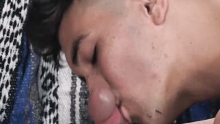 SayUncleNetwork.com - Stepbro gets his cock slobbered on by his twinkie stepsibling's