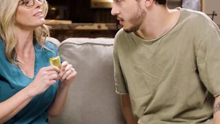 ADULT TIME - Lusty cougar Cory Chase Uses Crazy Sexy Vagina To Teach Inexperienced Stepson How To Boned RAW