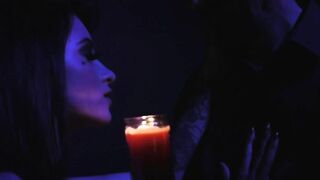 BURNING ANGEL - Gothic Queen Lola Fae Gets Double Penetrated Inside A Hardcore Gang Bang With five Long Dicks