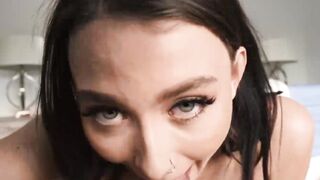 Adorable brunette Veronica Church is a good stepsister and fucks her stepbro