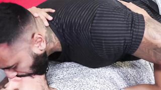 Gorgeous gay Rikk York indulges in a deep hard and raw sex before cumming
