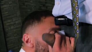PlayingMen.com - Hunk in classy suit pounded after being slapped and fucked with big