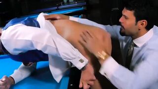 PlayingMen.com - Hunk in classy suit pounded after being slapped and fucked with big