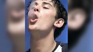 Gorgeous Shane Allen fires his cig before getting a deep ass penetration by handsome