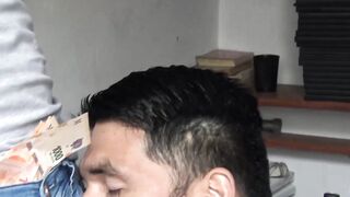 Cleaning bearded dude Davids hairy ass using my delicious dick