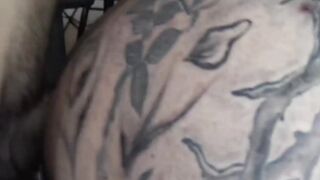 Cleaning bearded dude Davids hairy ass using my delicious dick
