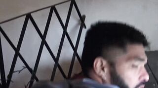 Cleaning bearded dude Davids hairy ass using my delicious dick