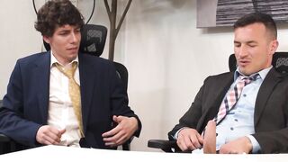 HETEROFLEXIBLE - Heterosexual Cristiano Jerks Off His Boss Derek Kage & Does As He Wants For Promotion