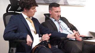 HETEROFLEXIBLE - Heterosexual Cristiano Jerks Off His Boss Derek Kage & Does As He Wants For Promotion