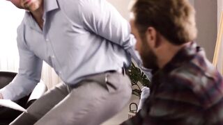 ADULT TIME - Therapist Caden Jackson Offer Heterosexual Client Bruce Jones His First Homosexual Anal Experience