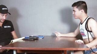 Perps4Sale.com - Asian twink Gavin Winters virgin ass punished by officer Jace