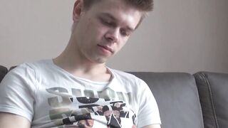 ForeskinFever.com - Twink teases his foreskin before an intense solo jack-off
