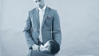 Cock addicted stallion Damon Heart gets a rough throatfuck