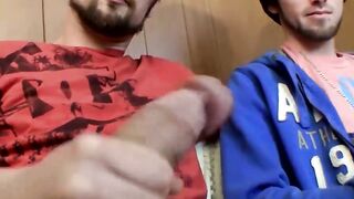Dakota jerks himself and loves to stroke his hairy pal Nolan