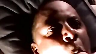 Interrracial blowjob threesome with a mature black gay