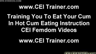 Stroke out a huge load so I can view you eat it CEI
