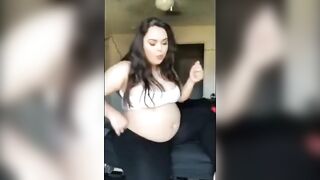 BBW Thicccollegegirl burger & fries stuffing two (plus burps)